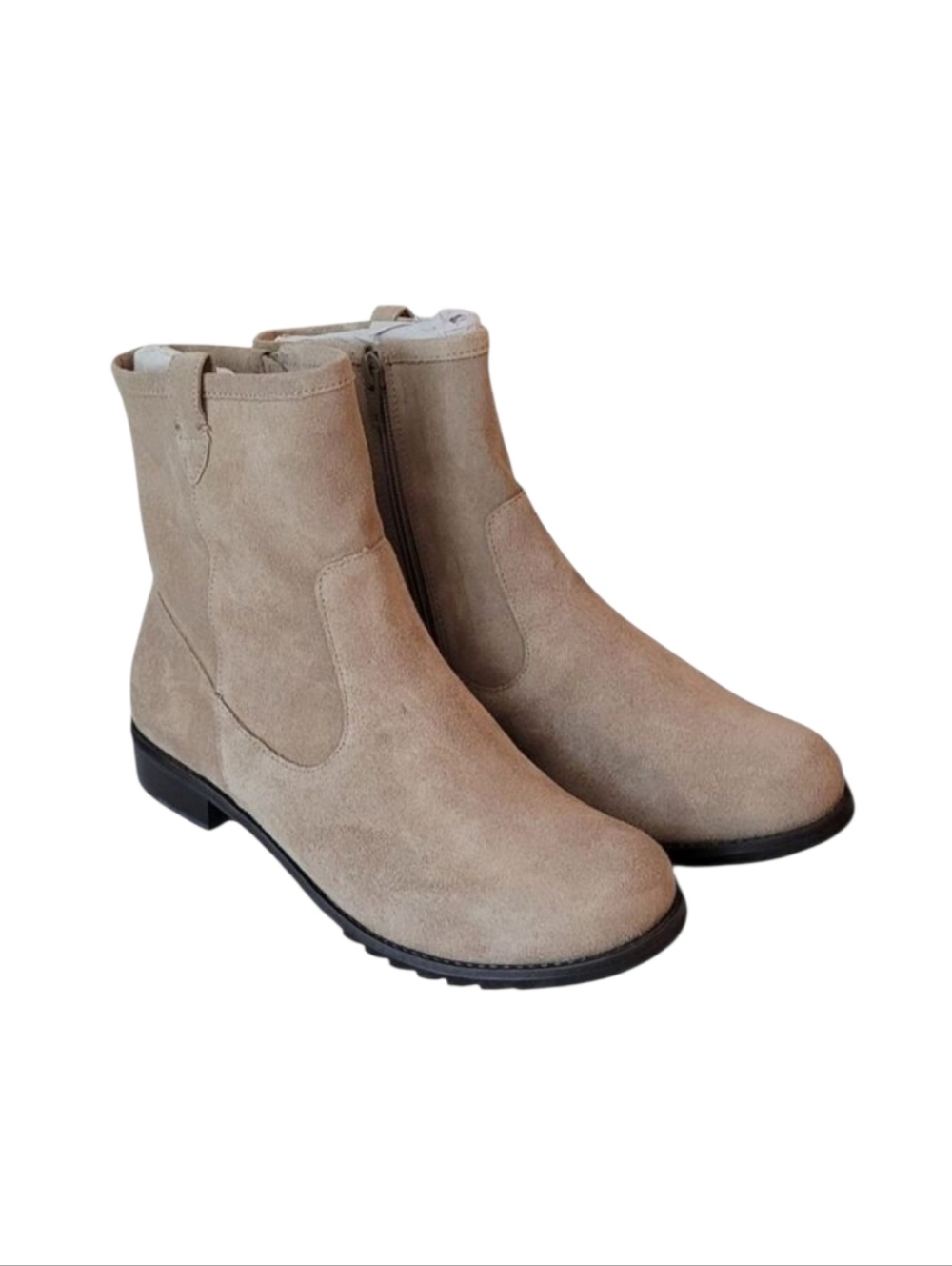 Walking Cradles Kimber Taupe Max Suede Boots 7 1/2 Wide